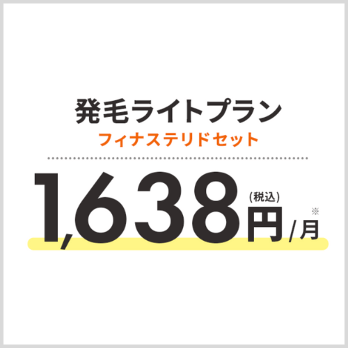 発毛ライトプラン・フィナステリドセット