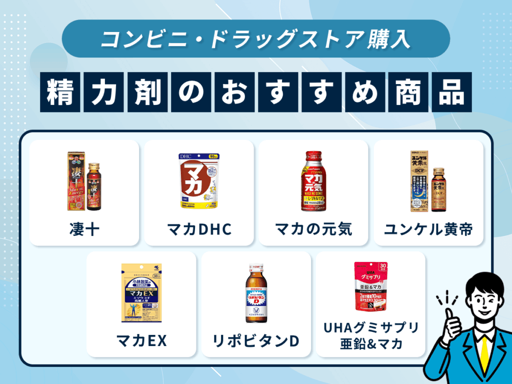 コンビニ・ドラッグストア購入精力剤のおすすめ商品
