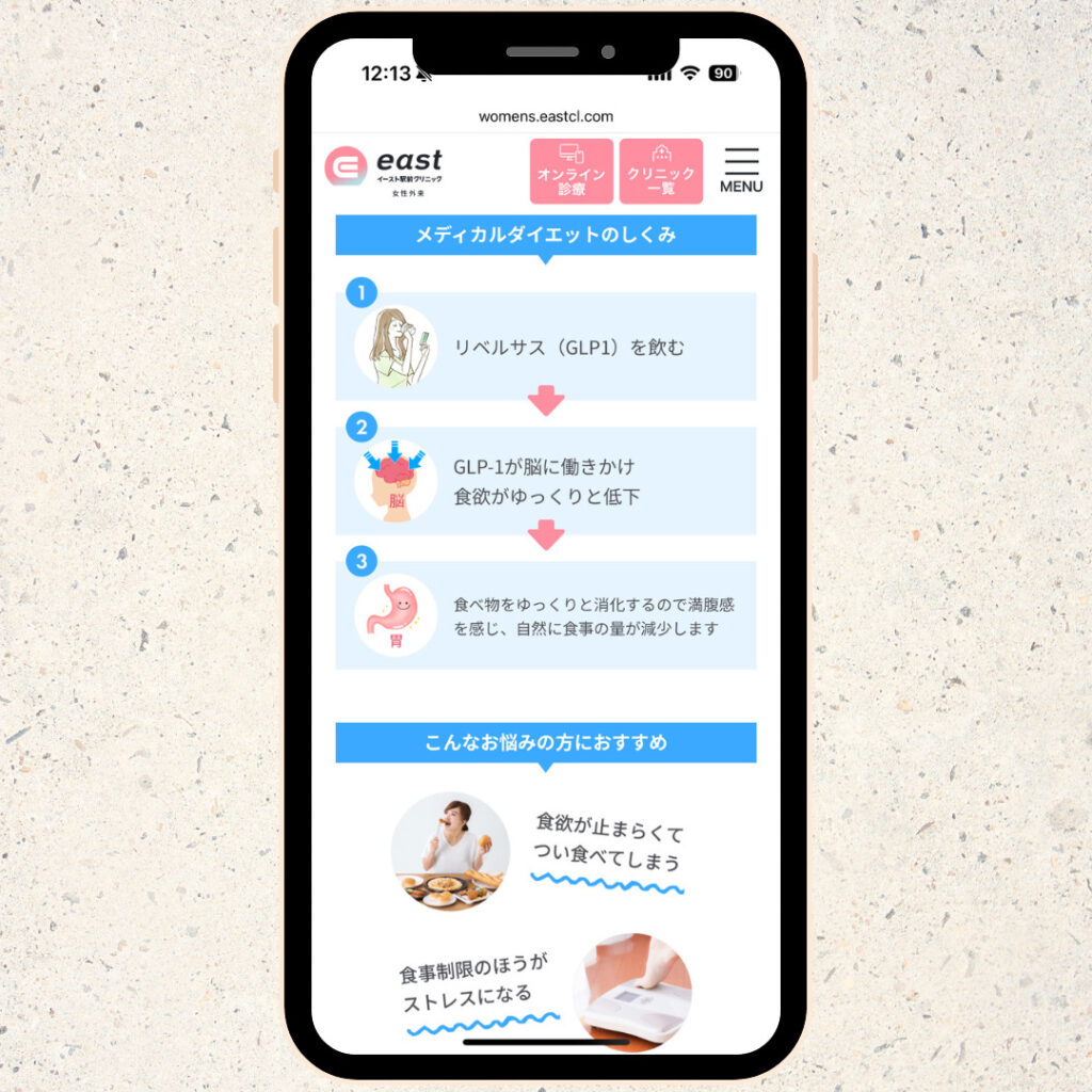 【イースト駅前クリニック】プランは単品のみ!初めてでも試しやすい
